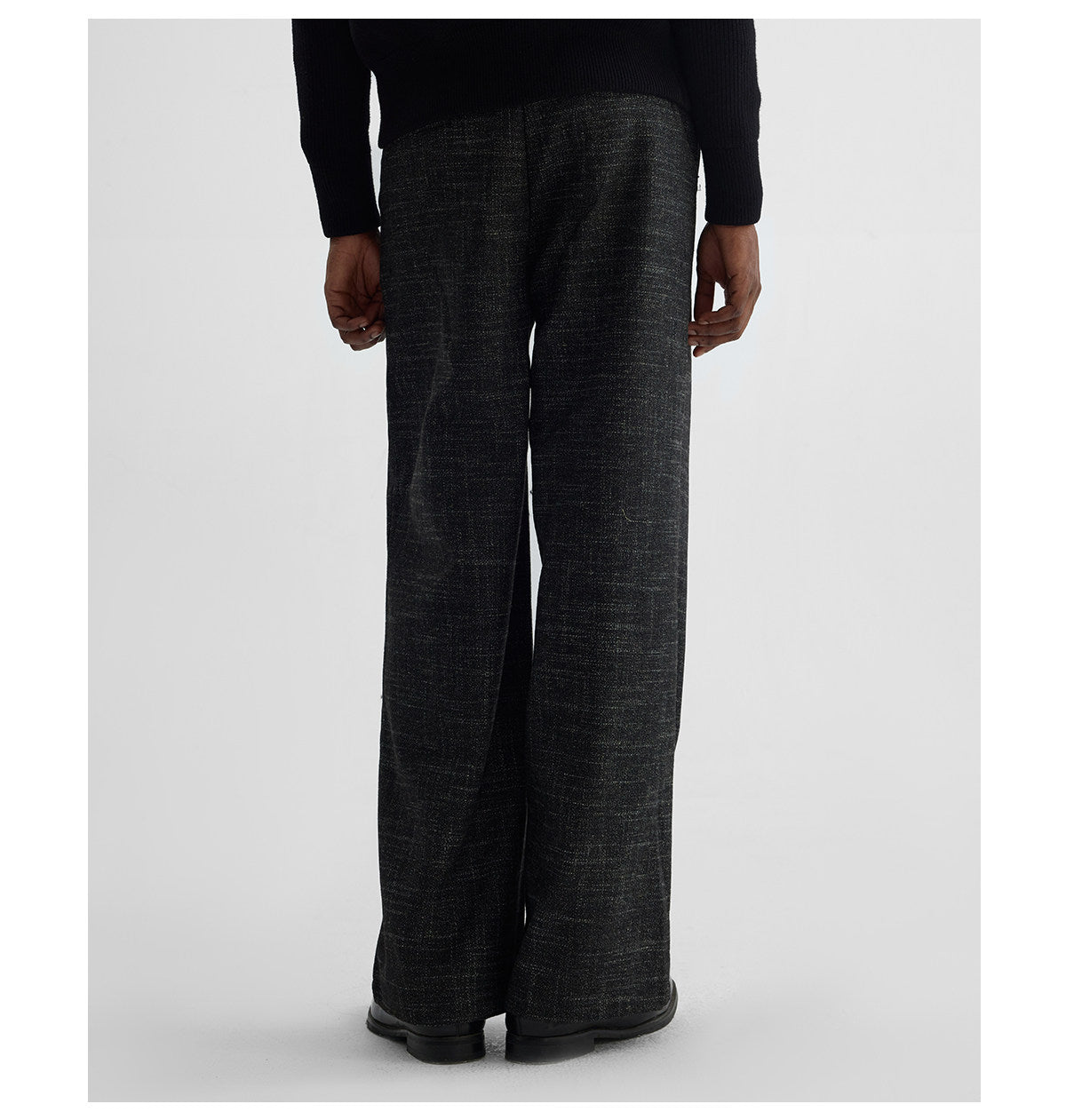 Double-Pleated Wool Pants