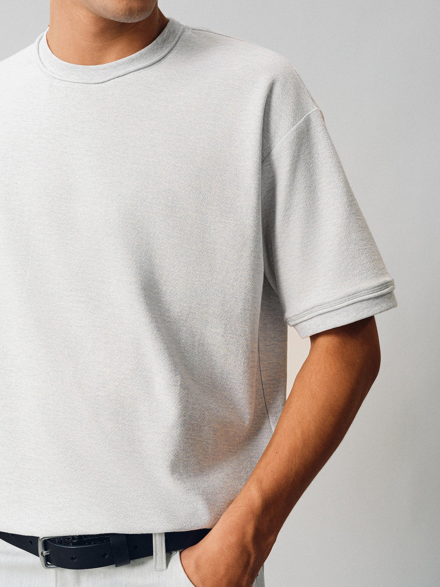 Basic Round-Neck Cotton T-Shirt