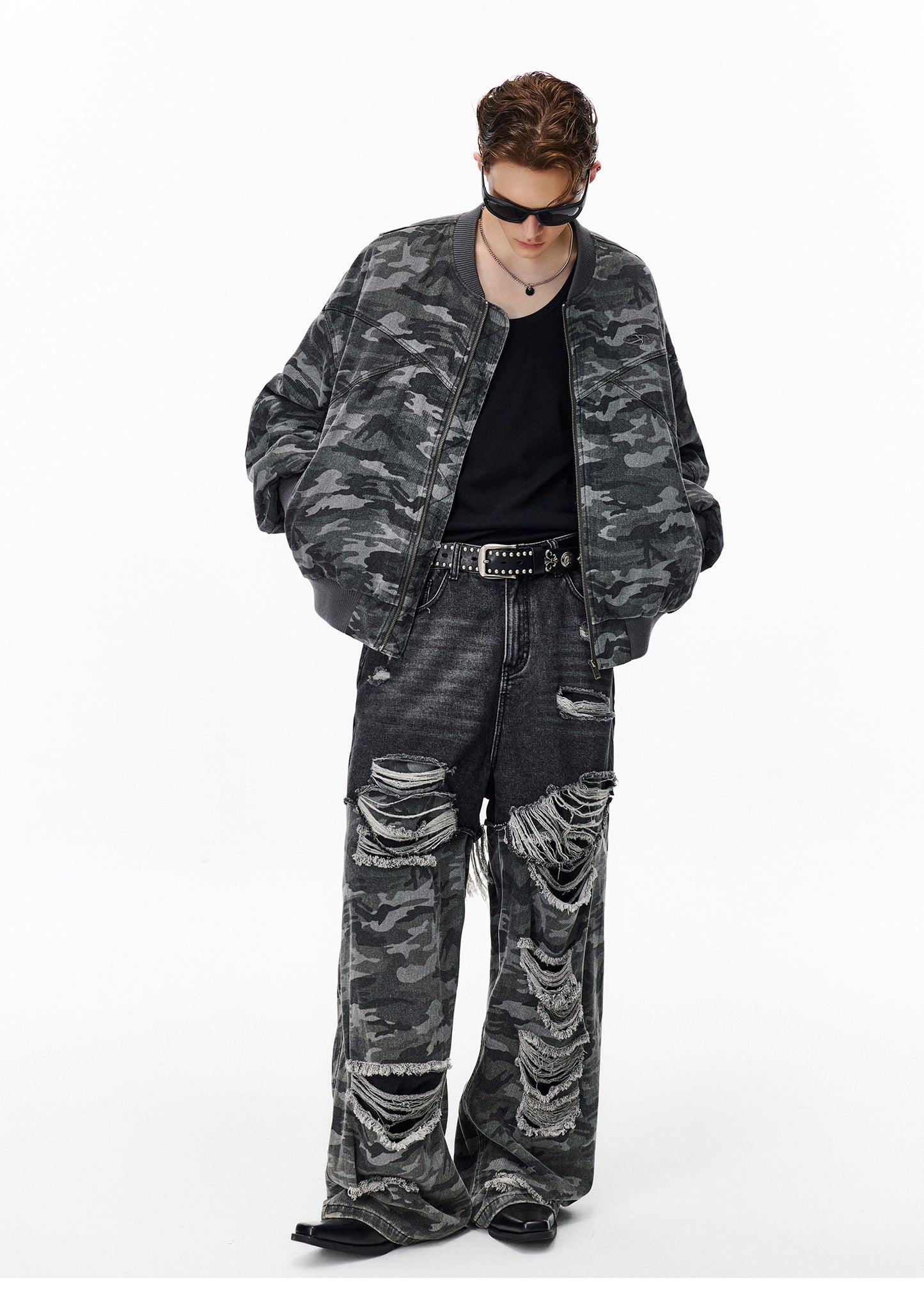 Washed Camouflage Cotton Jacket