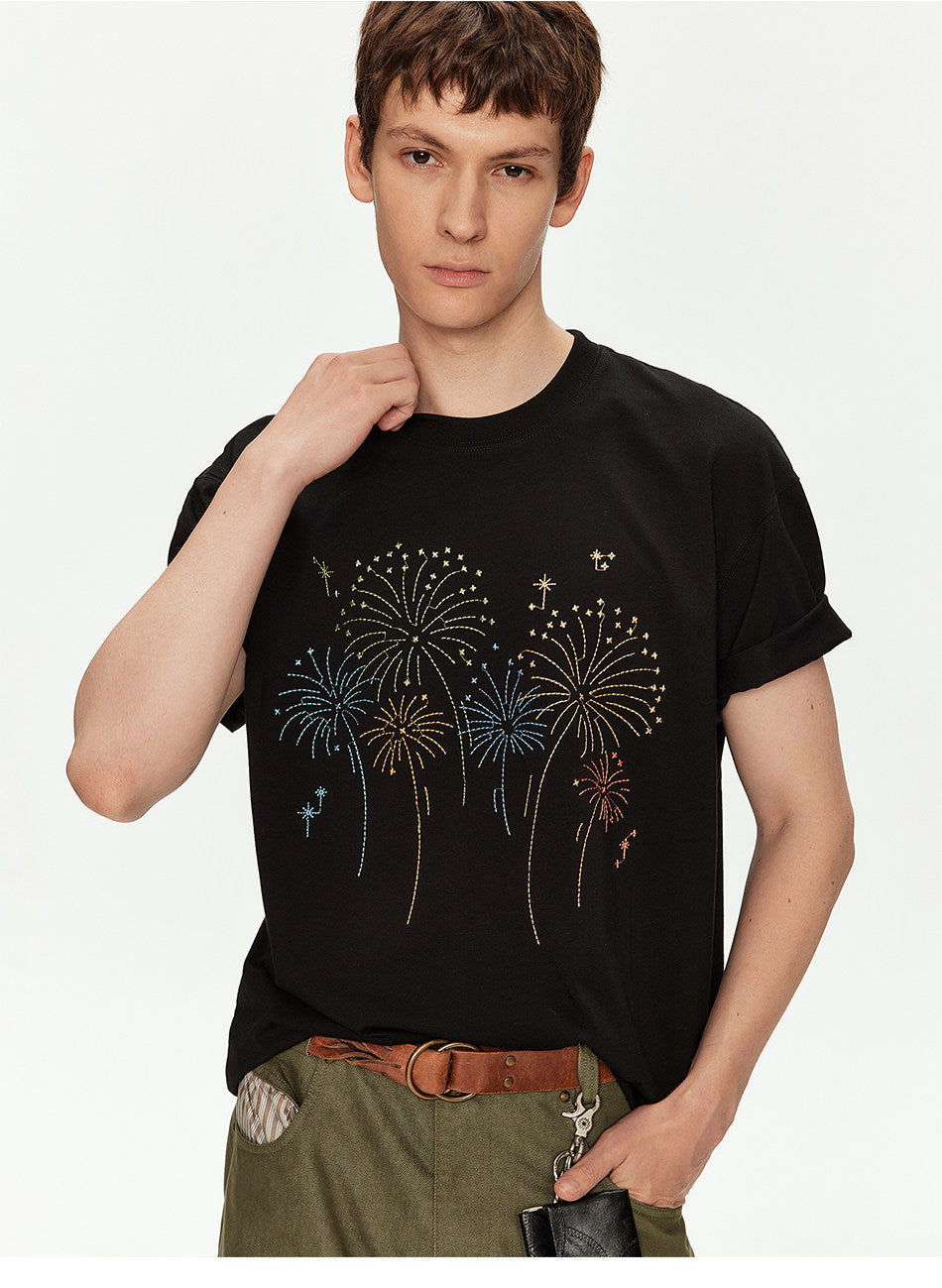 Oversized T-Shirt with Embroidery