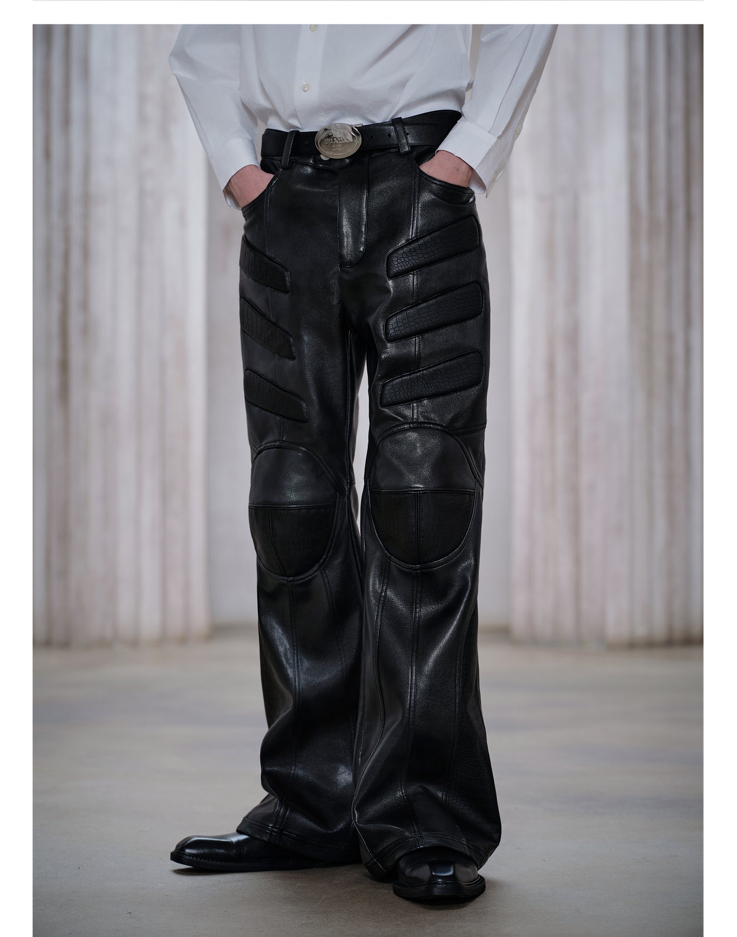 Motorcycle Rider Leather Pants
