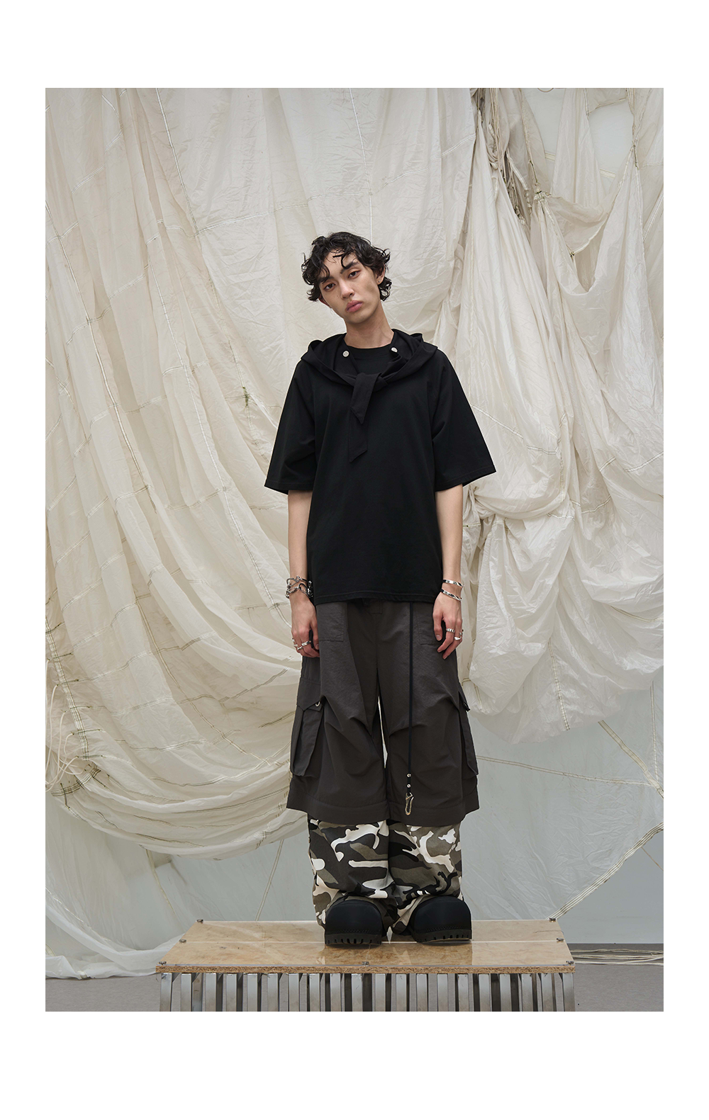 Detachable camouflage workwear casual pants