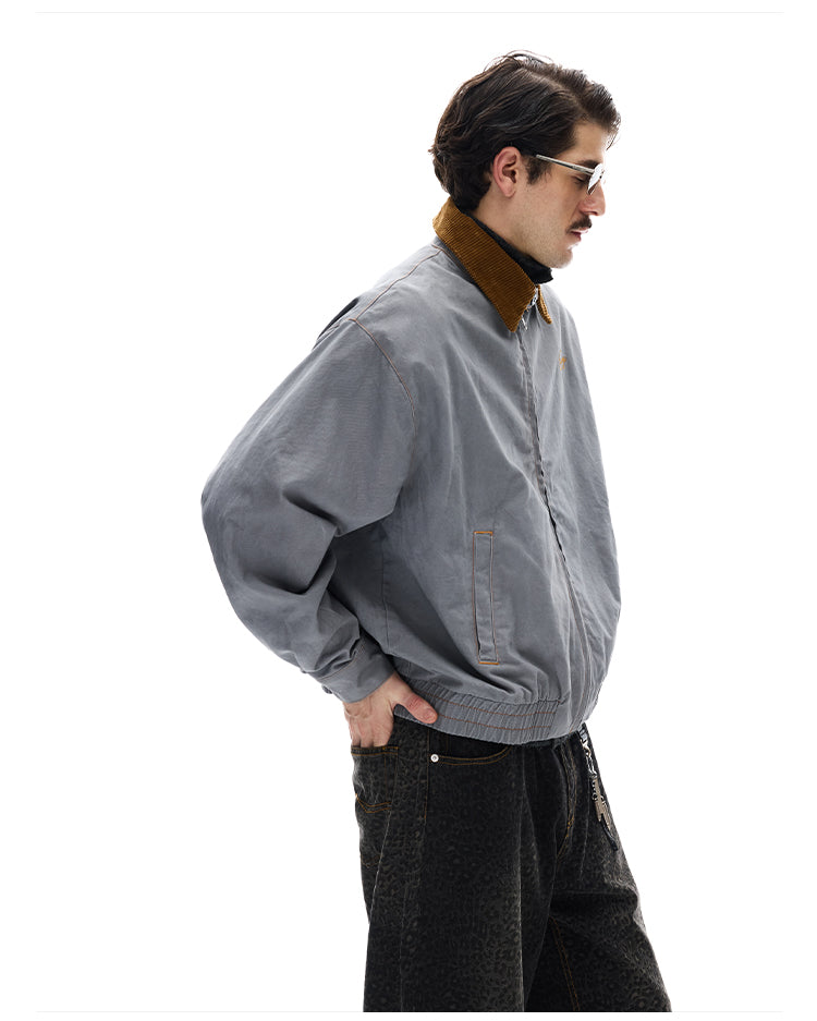 Corduroy Lapel Work Jacket