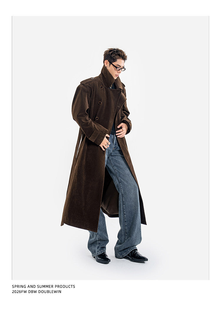 Classic Suede Trench Coat　