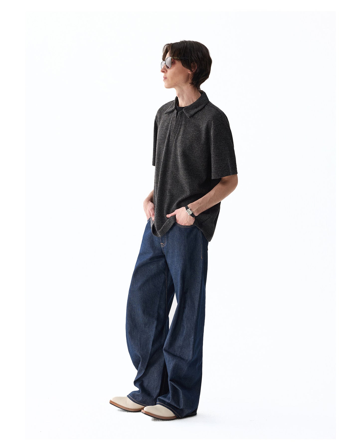 Faux Two-Piece Polo Shirt