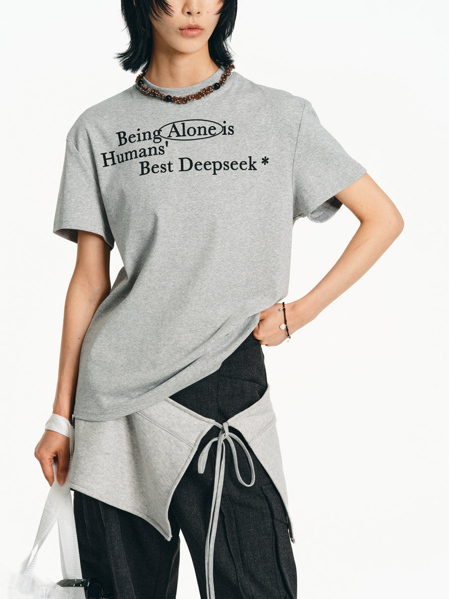 Slogan Print T-Shirt