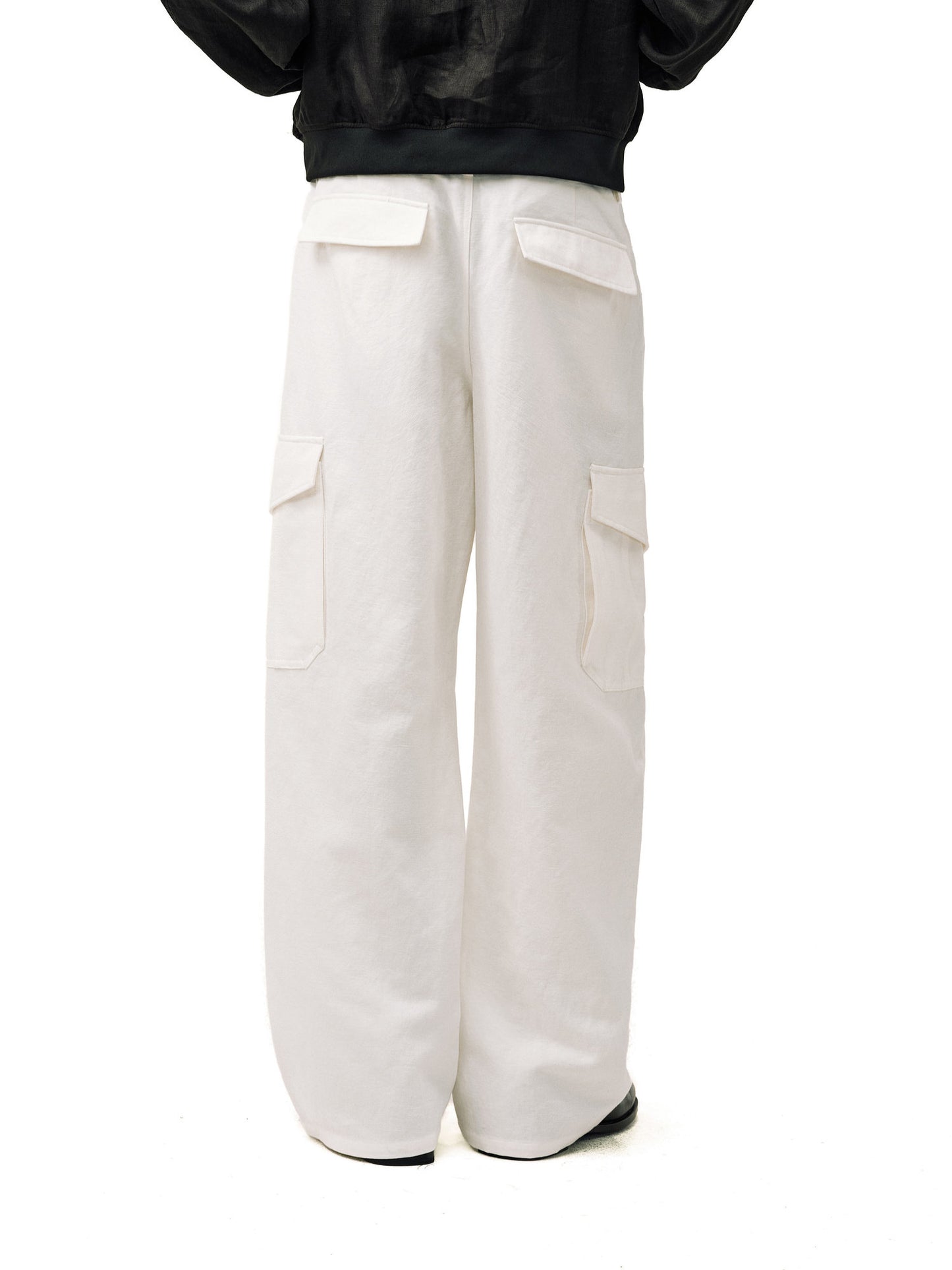 Curved-Leg Cargo Pants