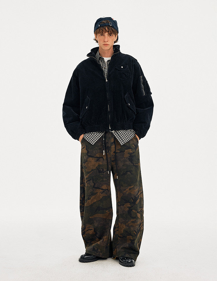 Stylish Corduroy Workwear Jacket