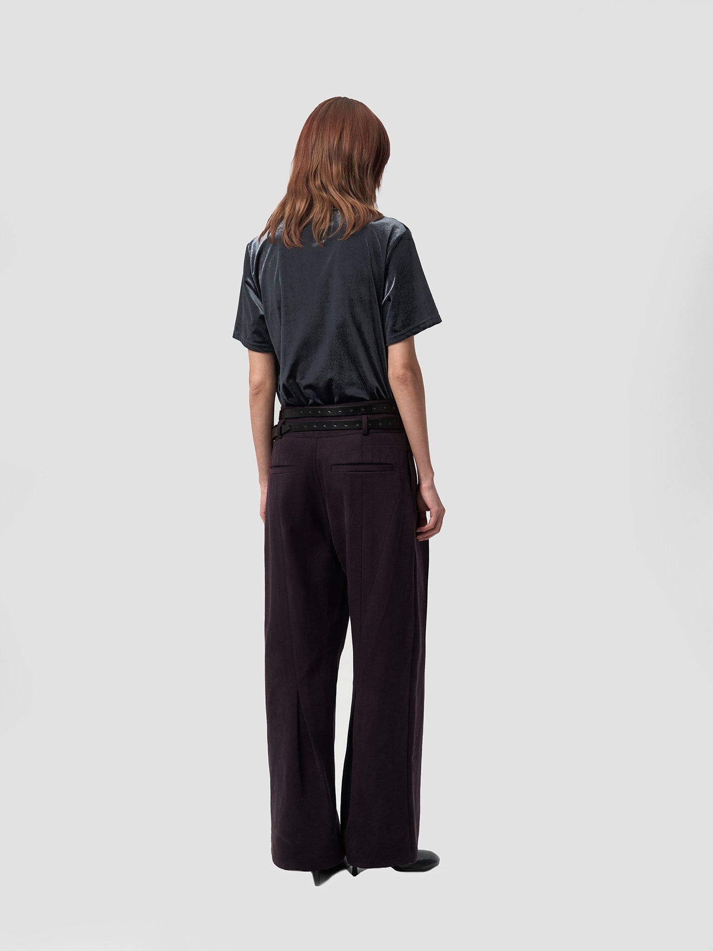 Velvet Mini Turtleneck T-Shirt