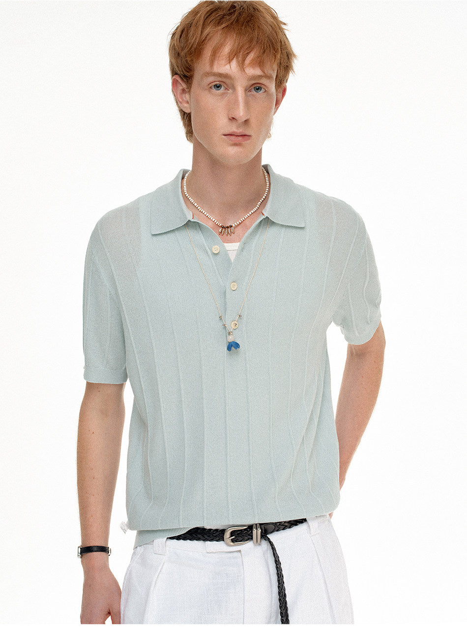 High-Quality Knit Polo Shirt