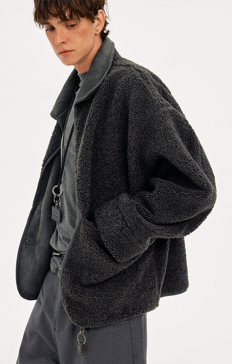 Reversible Fleece Collar Jacket