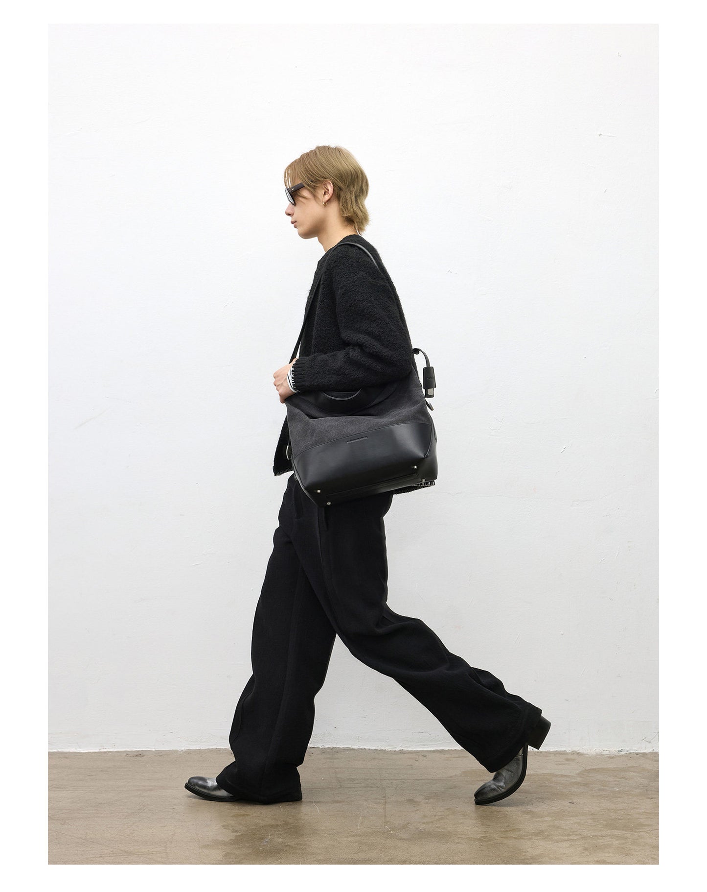 Pleated Wool Casual Pants