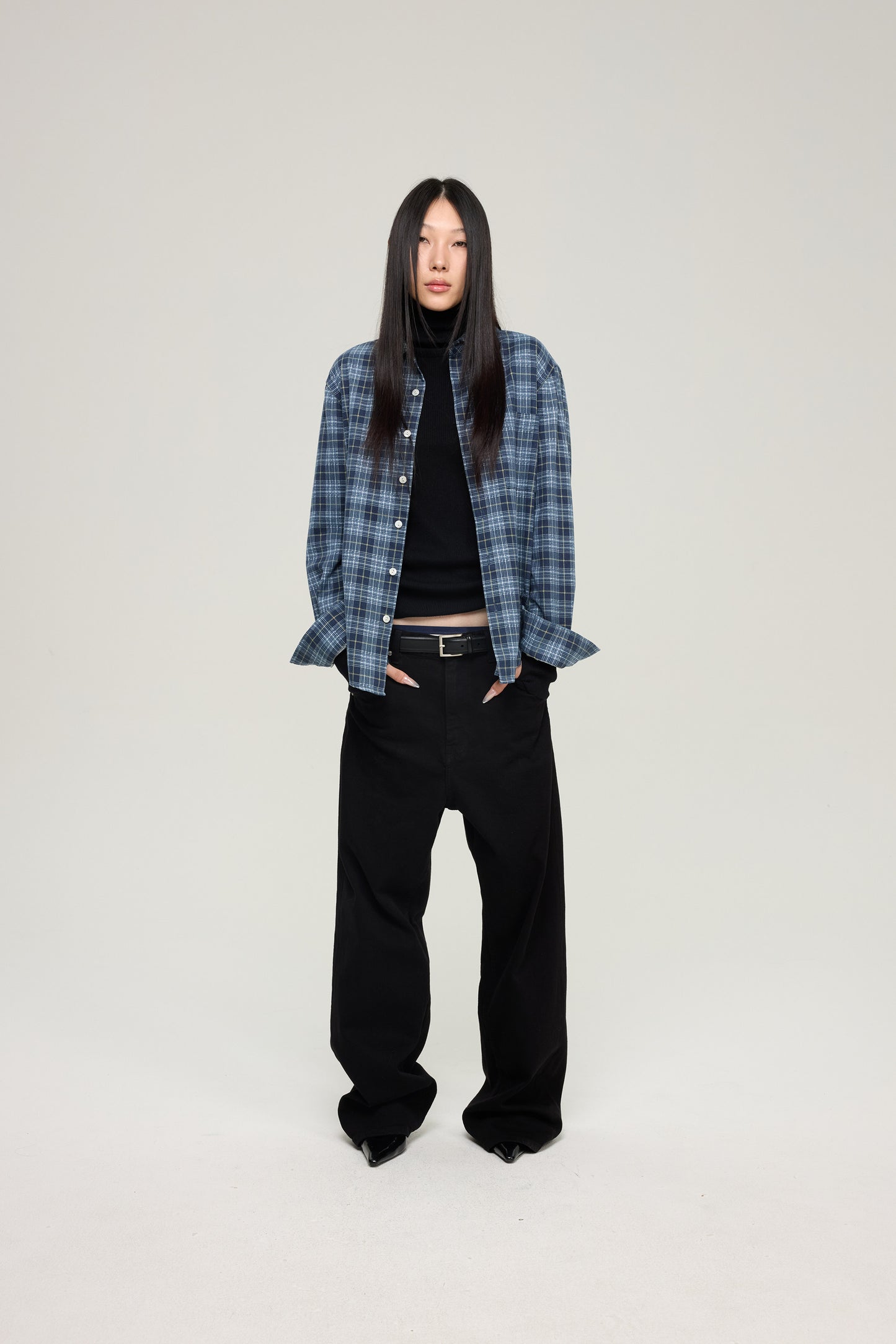 Faux flannel shirt