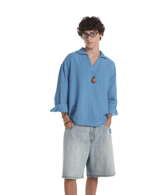 V-neck pullover shirt