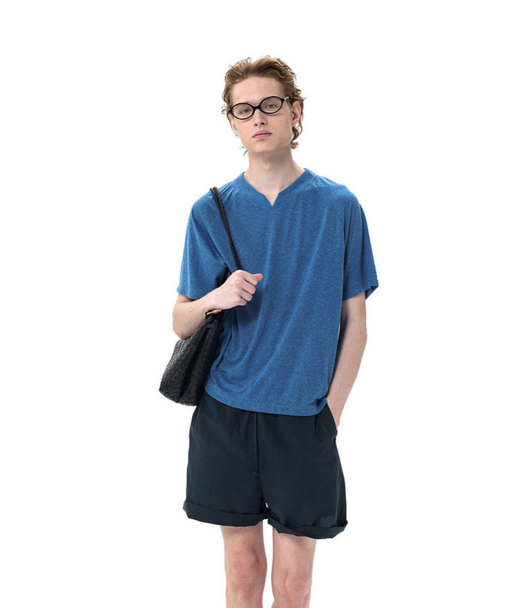 Small V-neck Raglan T-shirt
