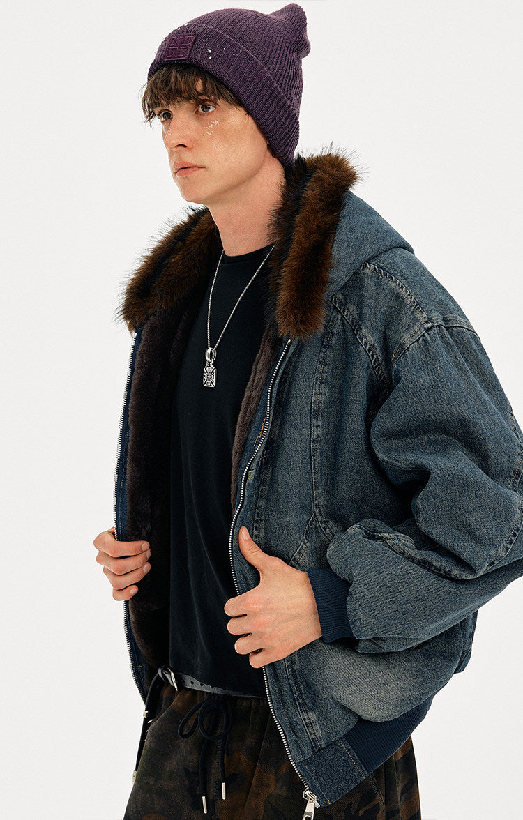 Streetwear Washed Denim Jacket