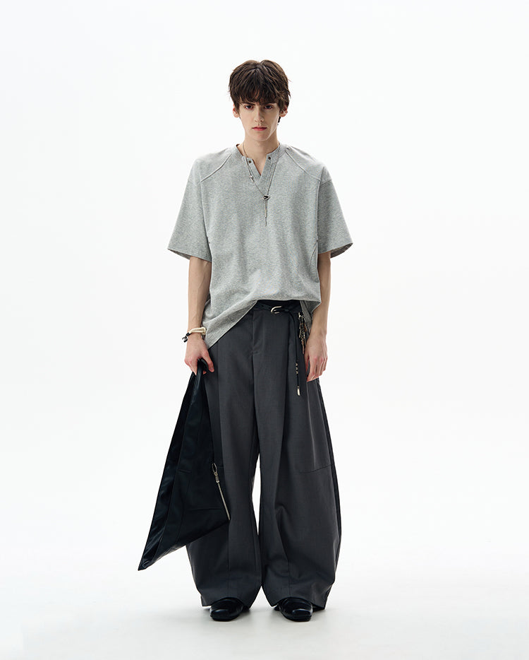 Deconstruction V-neck T-shirt