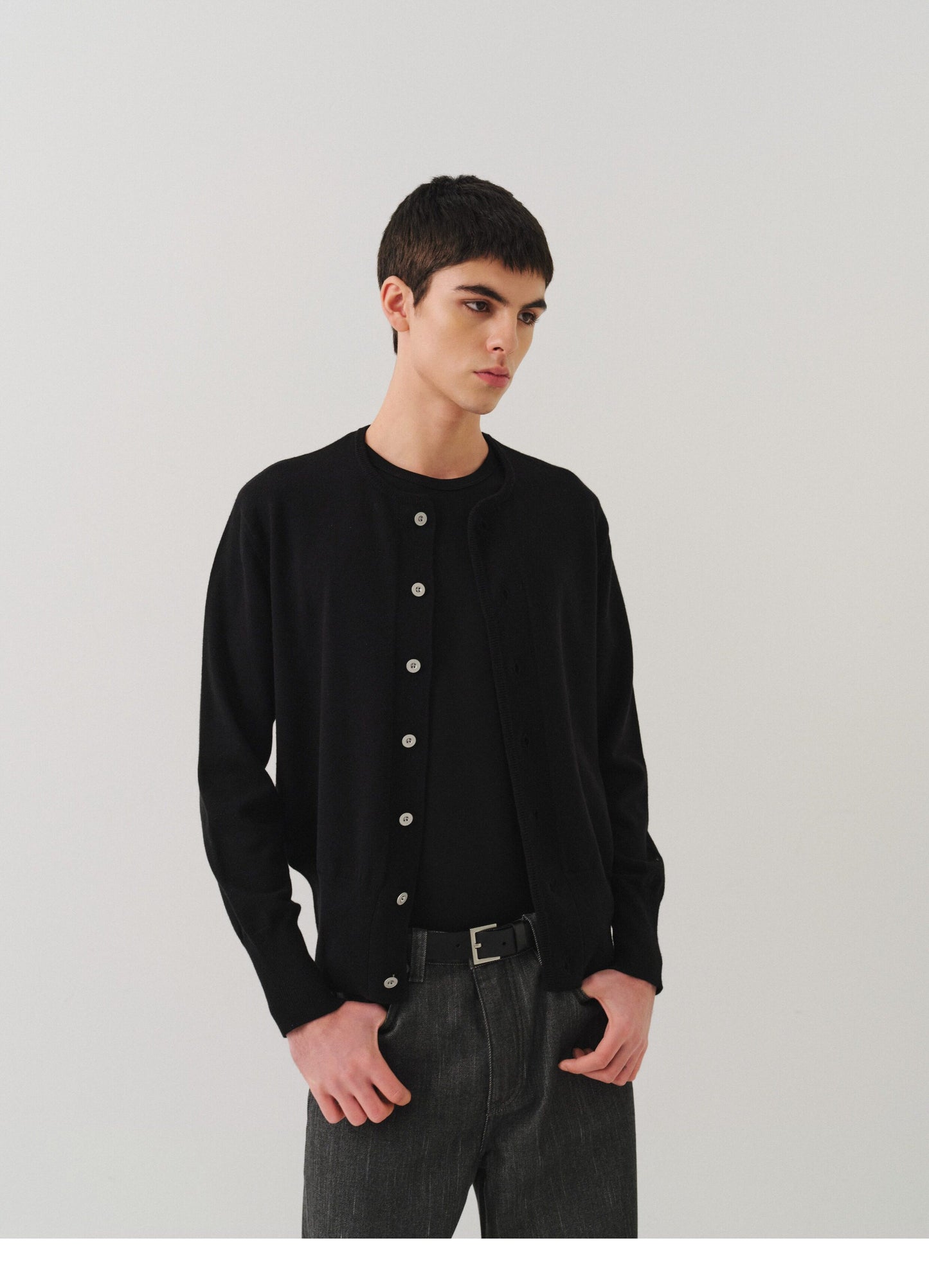 Wide-ribbed Cardigan