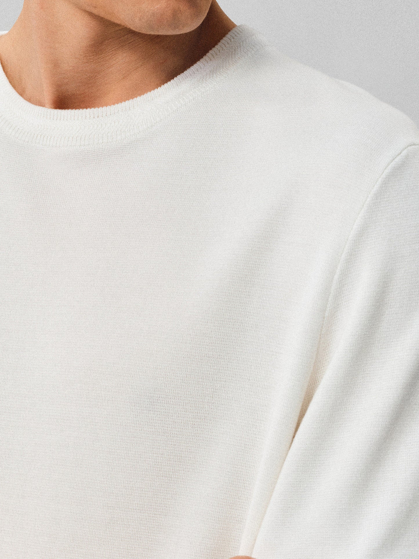Twist-neck Knit Shirt