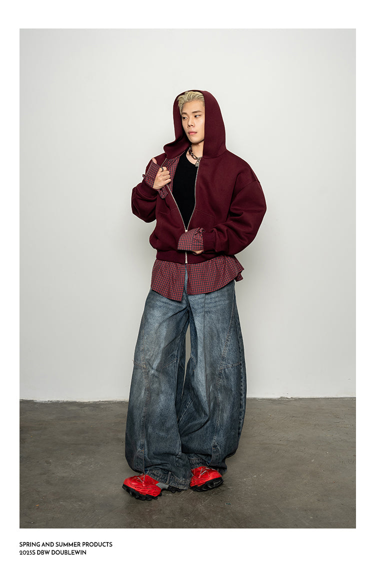 Air Layer Fake Two-Piece Sweatshirt