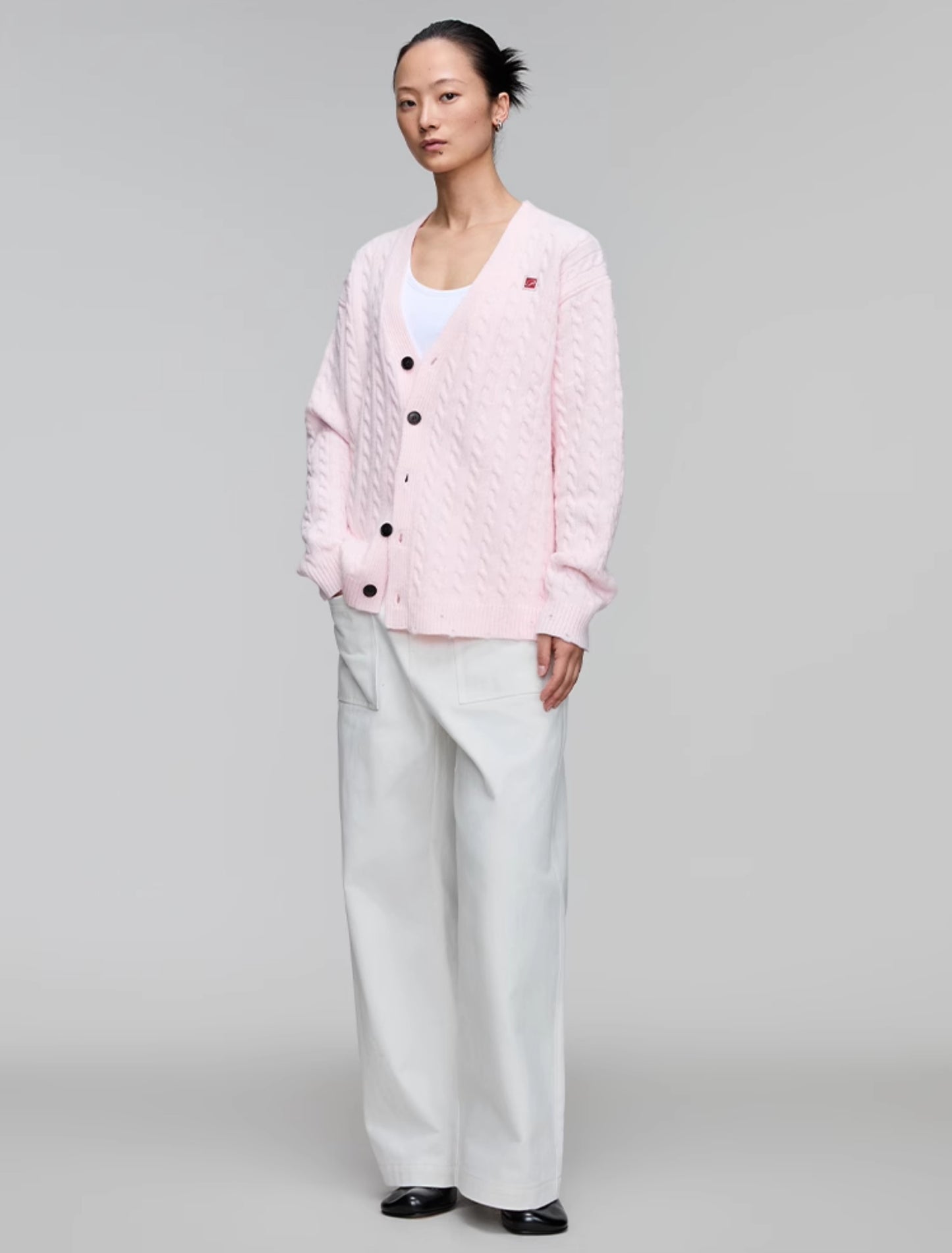 Elastic Waist Wide Leg Casual Pants