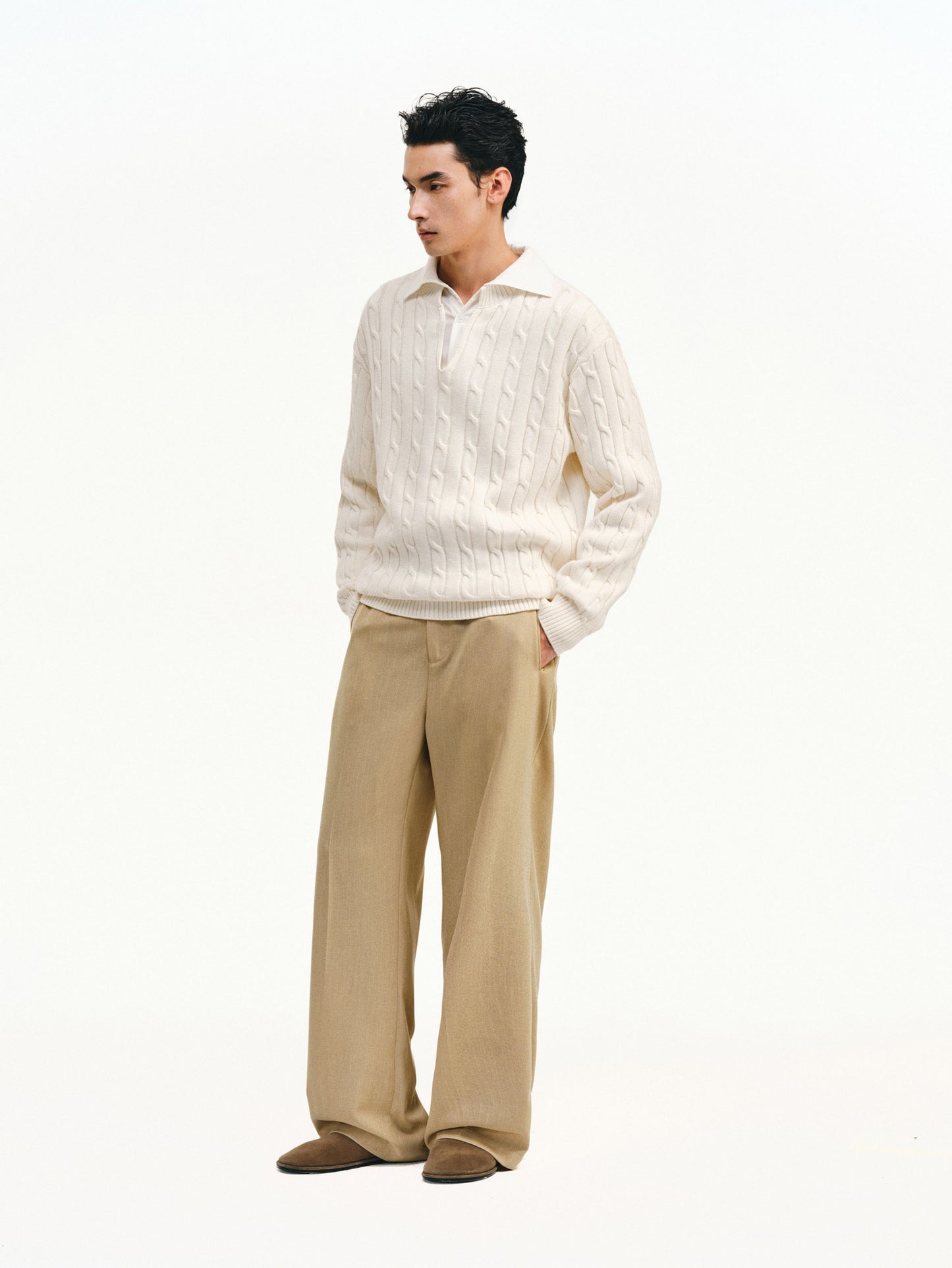 Rinen Straight Leg Casual Pants