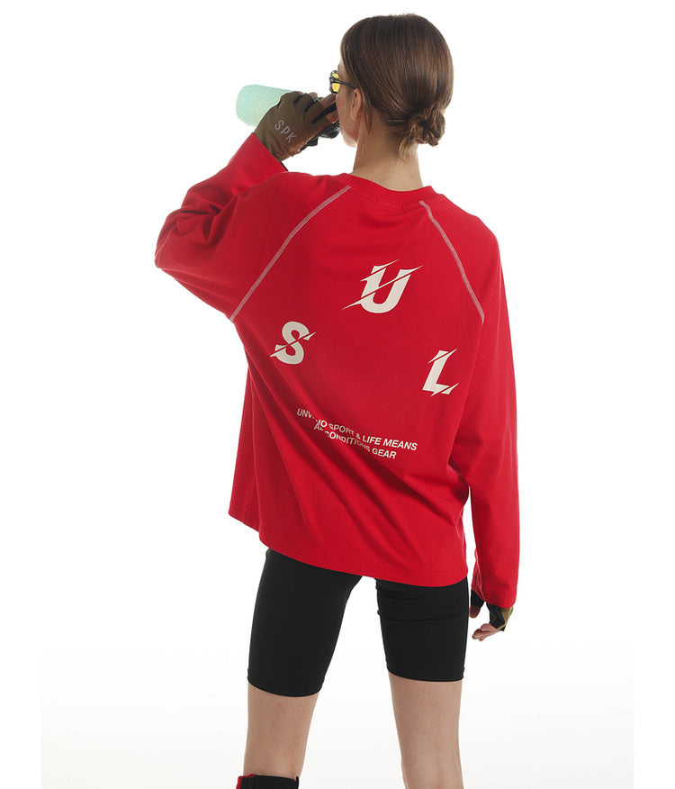 Contrast Color Raglan T-Shirt