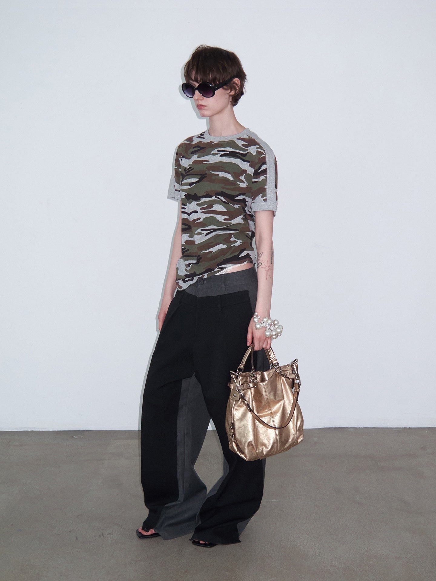 Camouflage Crew Neck T-Shirt