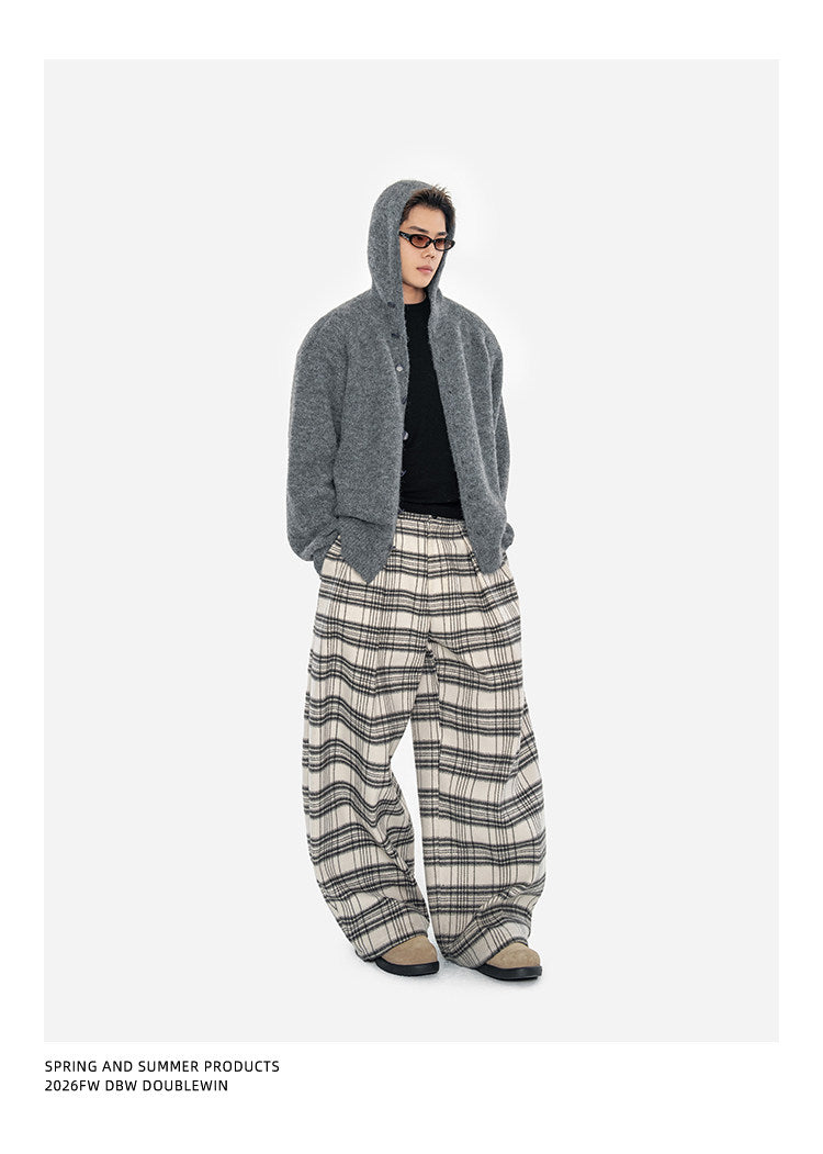Knitted Cardigan with Hood