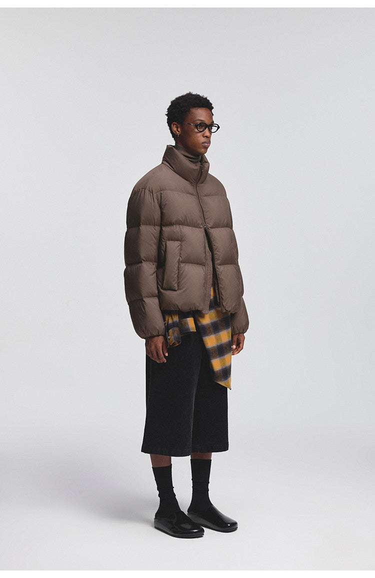 Classic Wrinkle-Processed Down Jacket