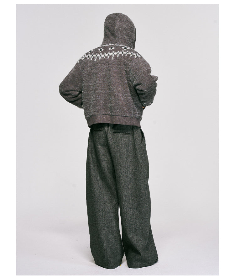 Wool-Blend Wide-Leg Pants