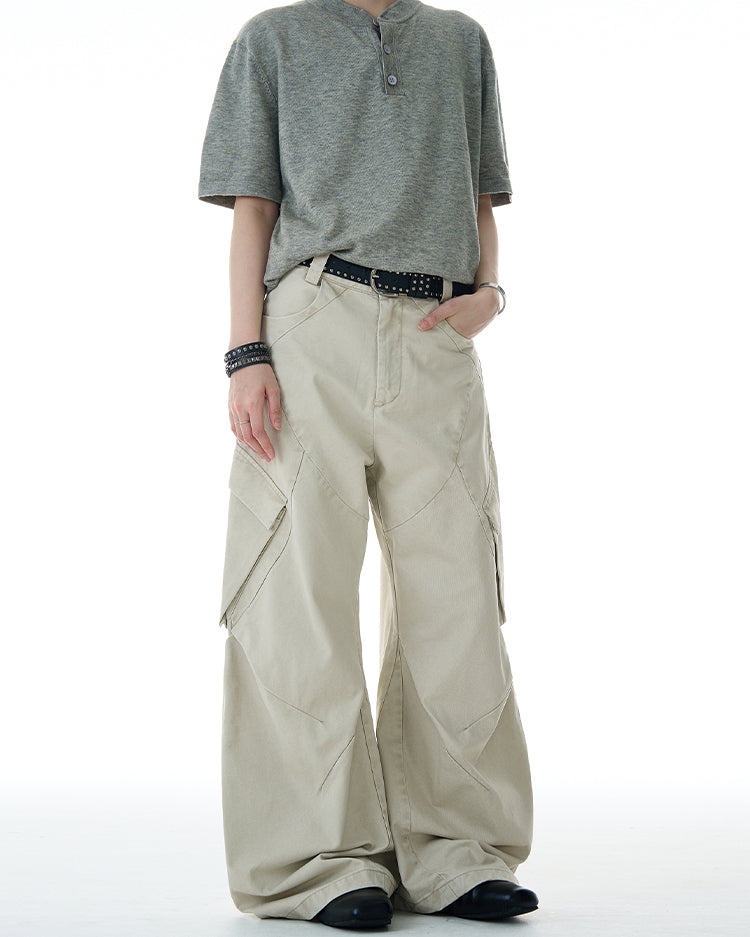 Deconstruction design casual pants