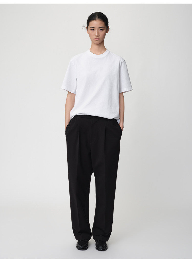 Relaxed-Fit Basic Round-Neck T-Shirt
