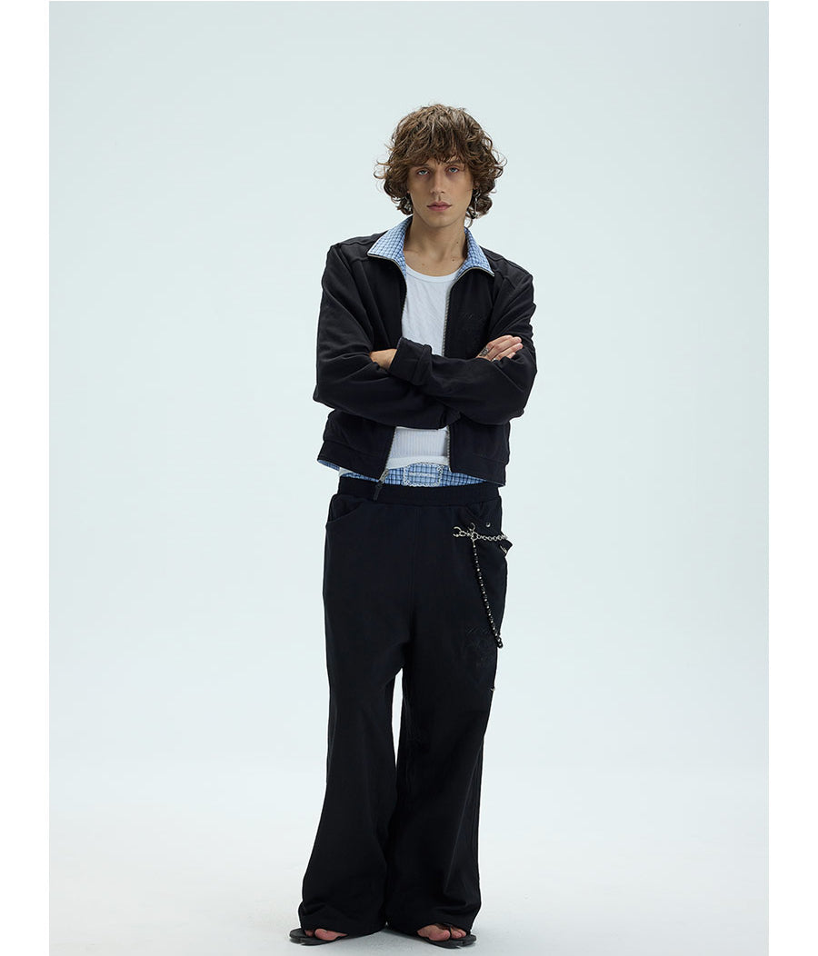 Reversible embroidered jacket