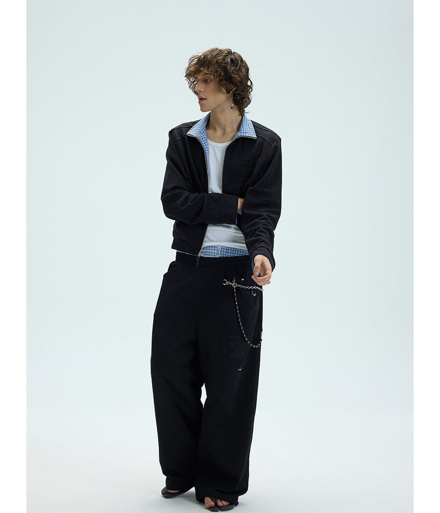 Reversible embroidered jacket