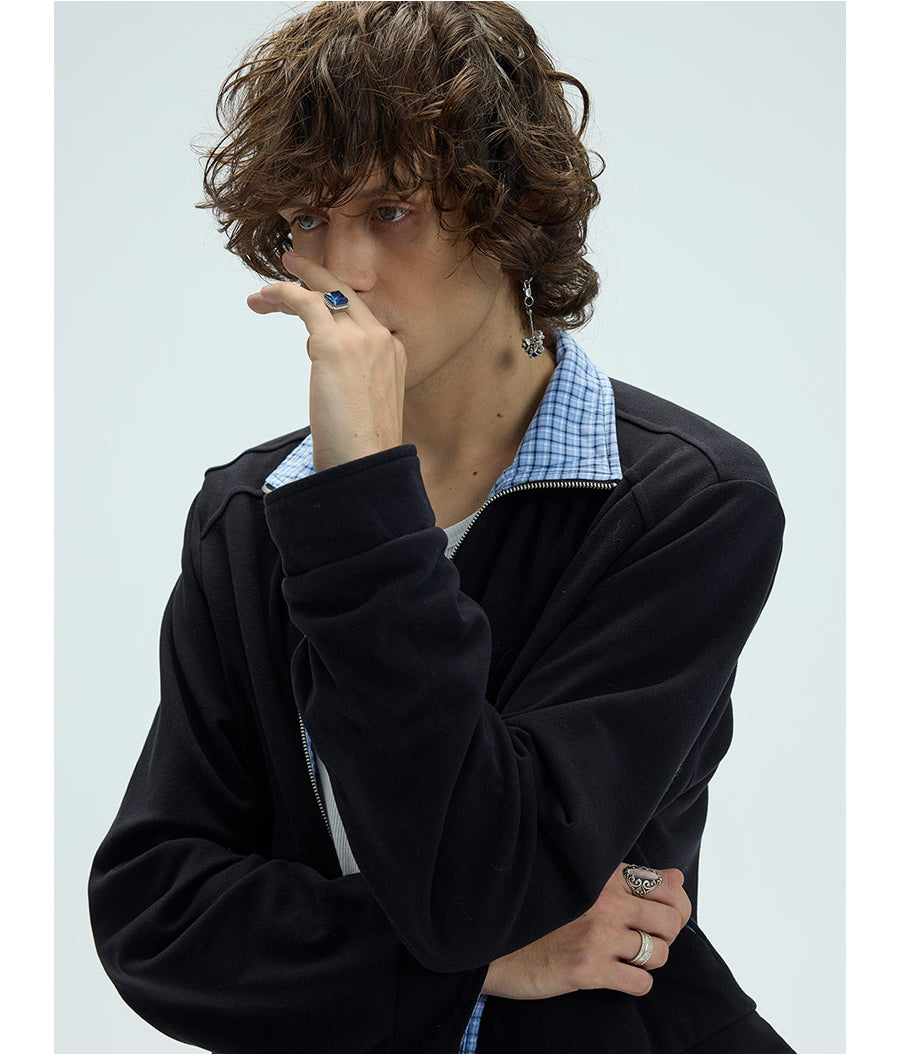 Reversible embroidered jacket