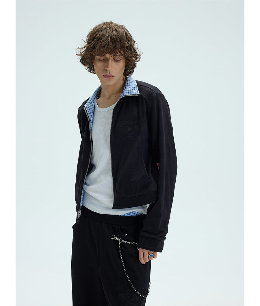 Reversible embroidered jacket