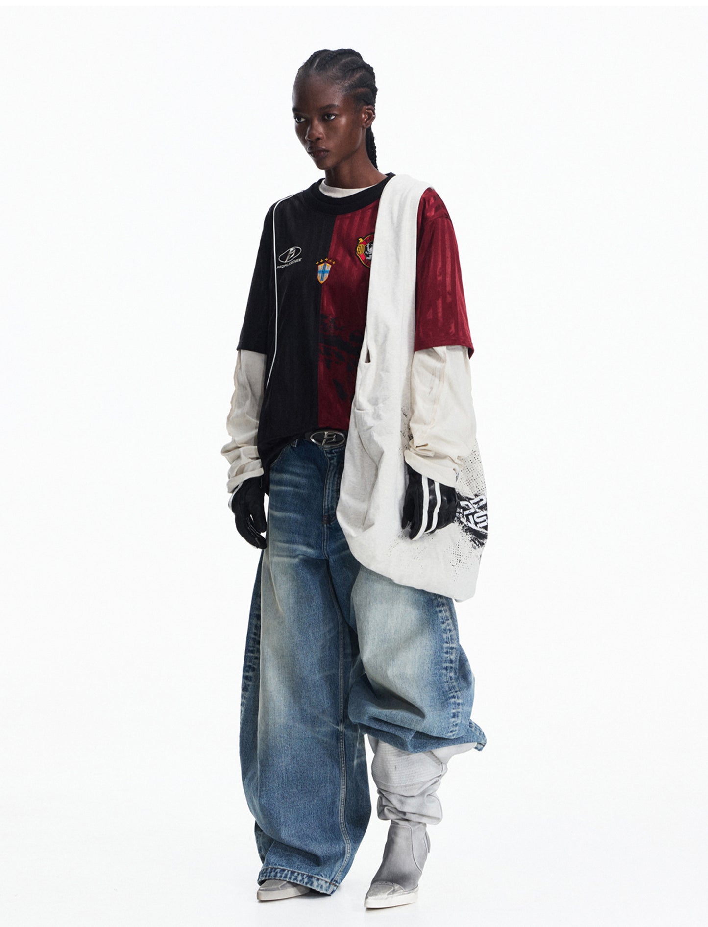 Racing Style Round Neck T-Shirt