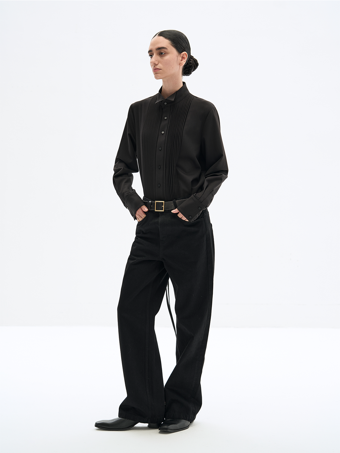 Accordion Pleat Shirt