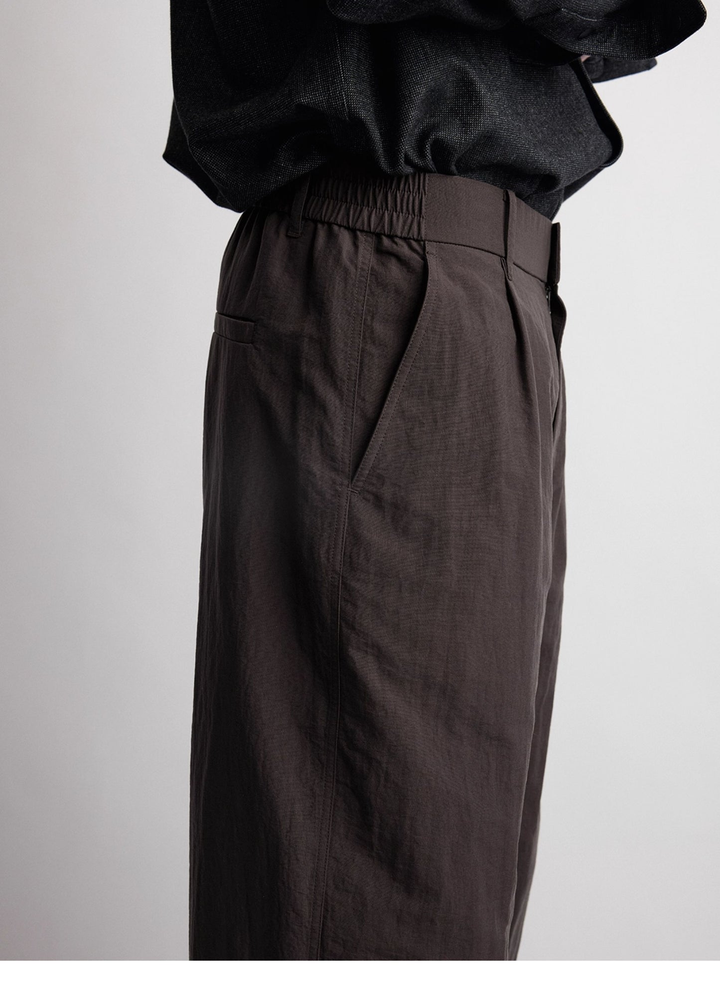 Wrinkle-Resistant Nylon Casual Pants