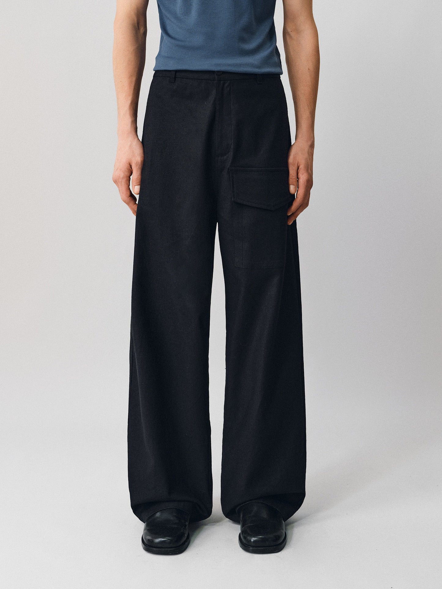 Work Pants with Patch Pockets