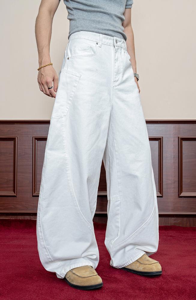 Large pockets Scimitar wide leg pants