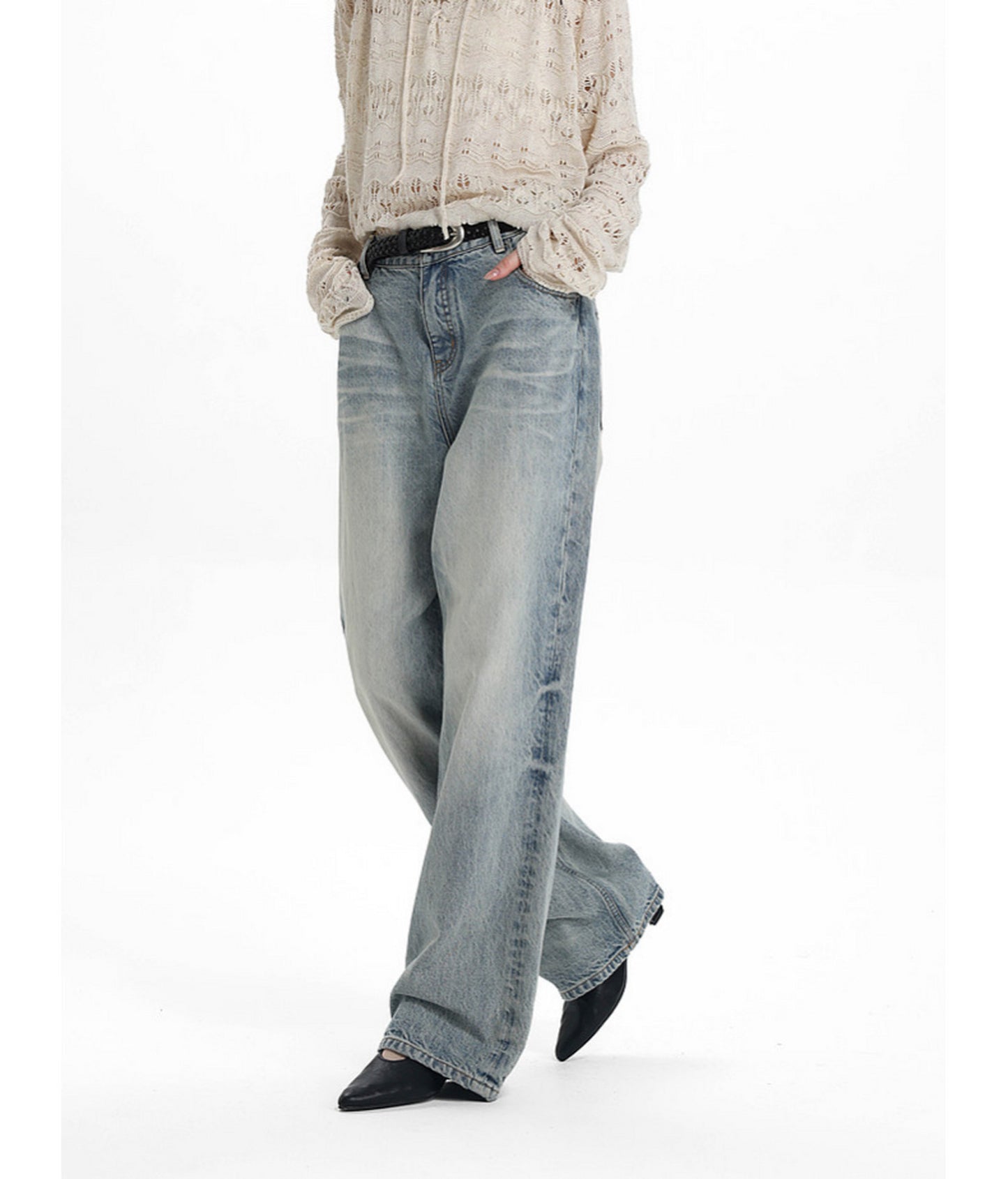 Vintage Heavy-Duty Honeycomb Denim Pants