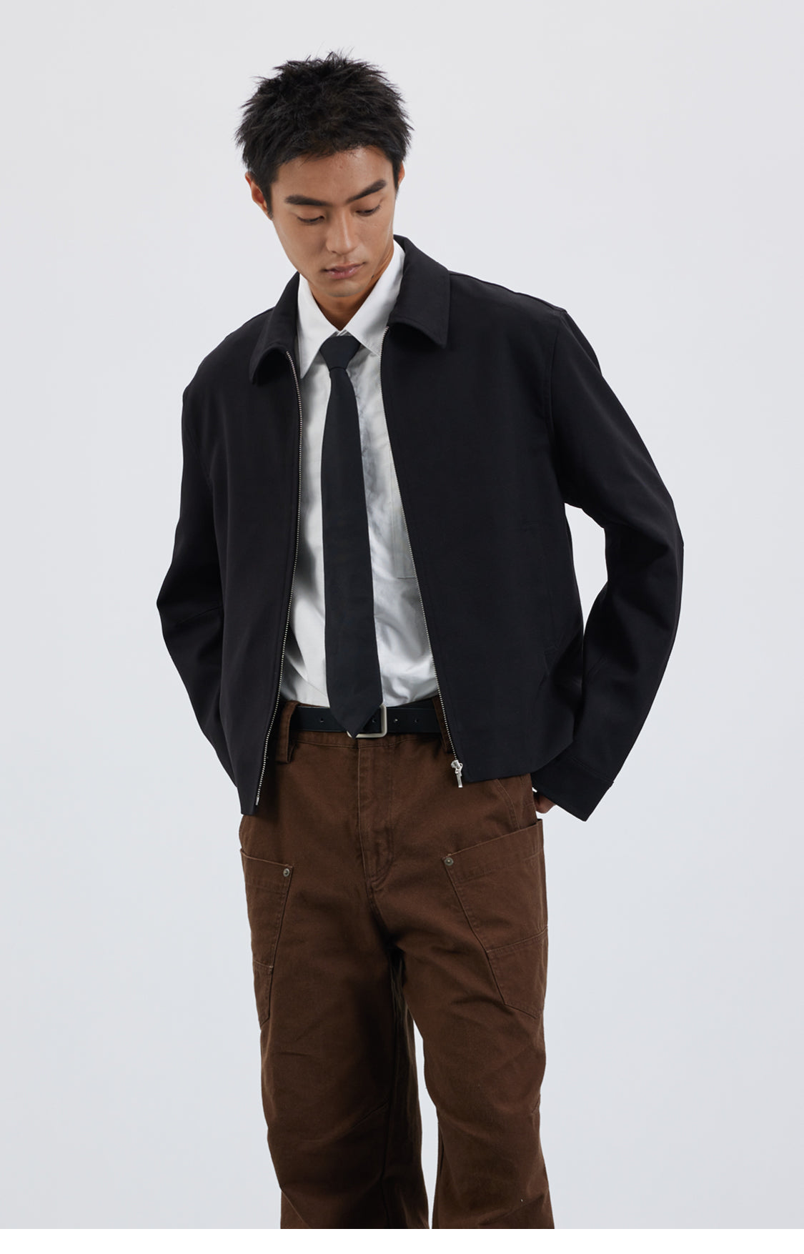 Wool-blend classic jacket