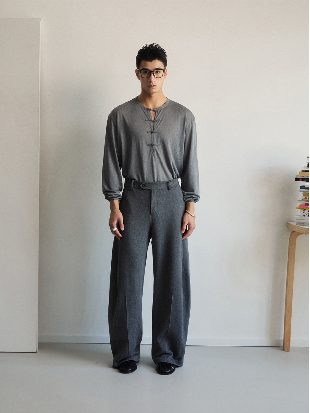 Double-sided zipper sweatpants