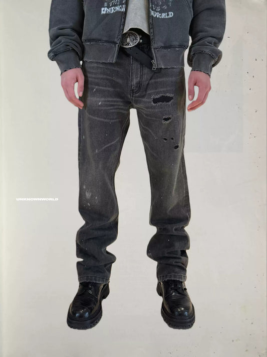 Wash Black Slim-Leg Jeans