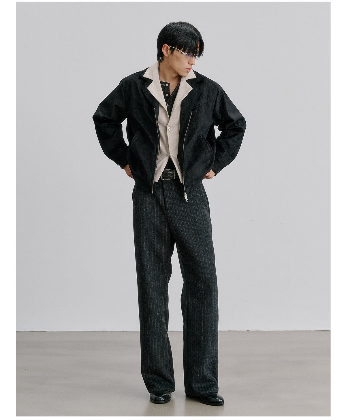 Wool Straight-Leg Pants