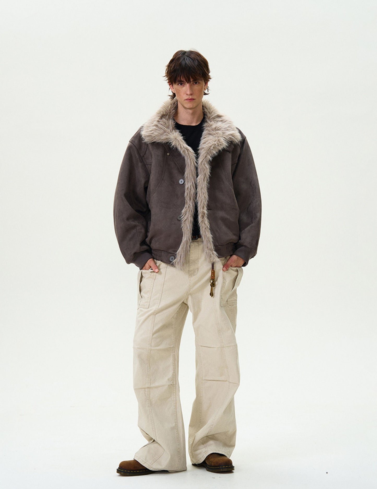 High-end fur collar jackets