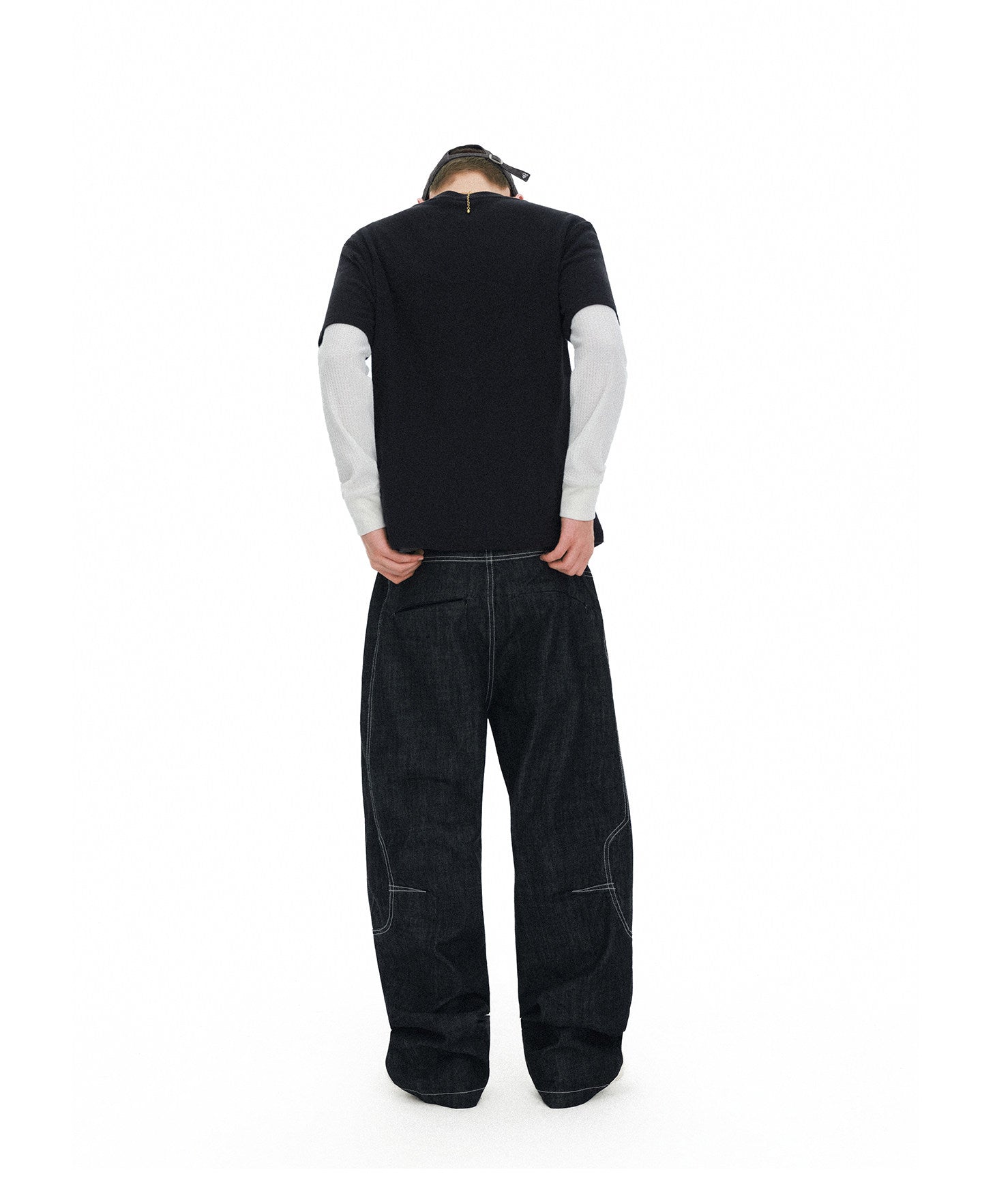 Sickle-Cut All-Season Denim Pants