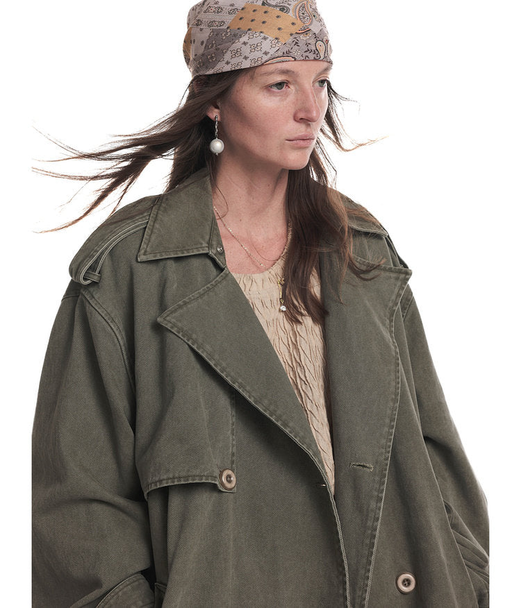 Retro Oversized Trench Coat